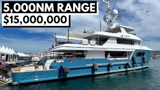 15M 2022 CdM DARWIN 106 quotUPTIGHTquot Expedition Sportfisher Explorer Long Range SuperYacht Tour [upl. by Evetta695]