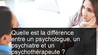 Quelles sont les différences entre les psychologues et les psychiatres  principales différences [upl. by Angelo177]