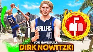 THIS NEW DIRK NOWITZKI BUILD IS TOO OP IN NBA 2K23 DEMIGOD [upl. by Annaeoj]