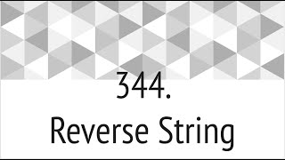 Reverse String Leetcode 344 [upl. by Ahtelra]