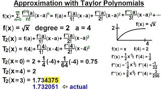 Calculus 2 Infinite Sequences and Series 82 of 86 Approximation with Taylor Polynomial [upl. by Paola790]