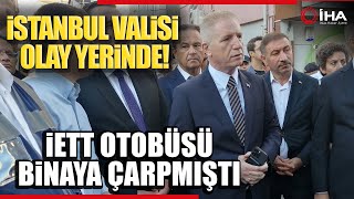 Vali Gül Pendik’te İETT Otobüsünün Binaya Çarptığı Olay Yerinde İncelemede Bulundu [upl. by Bayard993]