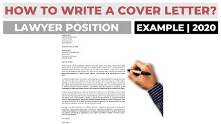 How To Write a Cover Letter For a Lawyer or Attorney Position  Example [upl. by Naquin]