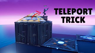 Teleporting Phasing Trick Fortnite [upl. by Lotsirhc]