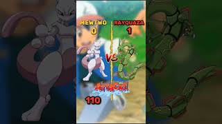 Mewtwo🔥 VS Rayquaza😈  pokemon pikachu ash shots [upl. by Uuge]