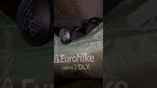 Camping inside go outdoors Eurohike 2 DLX cairns tent [upl. by Ecenaj]