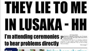 Hakainde Hichilema Lied to [upl. by Arretak]