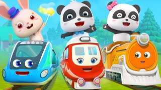 Super Panda and Super Train  Thomas Train  Nursery Rhymes  Kids Songs  BabyBus [upl. by Emylee]