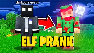 CHRISTMAS ELF PRANK IN MINECRAFT  Minecraft Trolling Video [upl. by Yruj583]