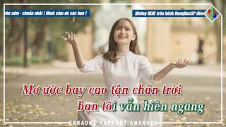 KARAOKE THÁNG NĂM KHÔNG QUÊN  H2K ft KN [upl. by Odnalra]