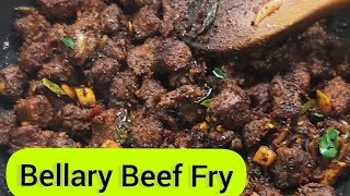 Bellary Beef Fry in Kerala style RecipePraveena Fernandes [upl. by Rutan]