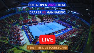 Jack Draper Vs Adrian Mannarino LIVE Score UPDATE Today Tennis ATP Sofia Open Final Nov 11 2023 [upl. by Annaohj938]