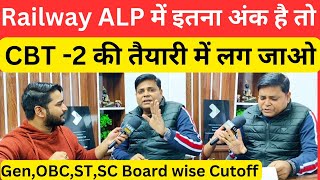 Railway alp exam Cutoff category wise board wise देख लो Navinkumarsingh [upl. by Adolf]