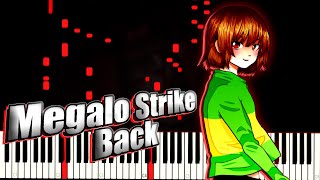 UNDERTALE  Megalo Strike Back ▶ Synthesia  Piano [upl. by Orag]