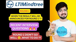 LTI Mindtree interview questions  how to crack Mindtree interview  round 1 result announcement [upl. by Fachan]