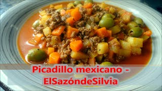 Como cocinar Picadillo Mexicano  Con mi toque personal  ElSazóndeSilvia [upl. by Aynos]