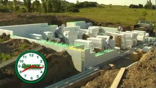 Insulated Concrete Forms Construction TimeLapse [upl. by Elleimac]