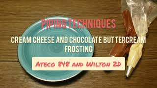 Piping Techniques  Ateco 848 and Wilton 2D 5 Techniques 2 Piping Tips [upl. by Clemence]