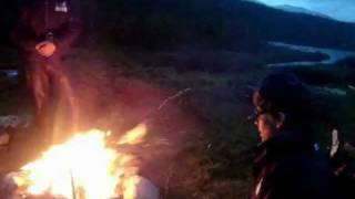 Sami song at campfire in the Rondane National Park in Norway [upl. by Simmonds]