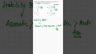 Q9 with solution  Aromaticity IIT JEE  NEET IIT JAM CUET  GATE iitjee neet iitjam cuet [upl. by Ettenuahs]