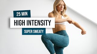 25 MIN SUPER SWEATY Advanced HIIT Workout  No Equipment Home Workout [upl. by Apfel]