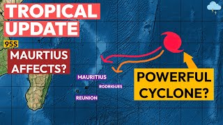 Strong amp Powerful Cyclone May Form Near Mauritius Tropical Weather Update  Bheki [upl. by Neehar]