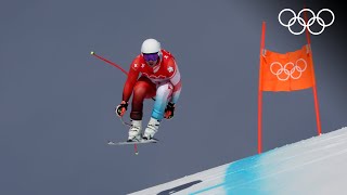 Alpine Skiing Beijing 2022  Mens downhill highlights [upl. by Alenoel]