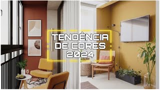 TENDÊNCIA DE CORES NA DECORAÇÃO 2024  DICAS DE CORES NA DECORAÇÃO DE AMBIENTES [upl. by Piotr207]