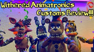 Custom FNaF 2 WITHERED ANIMATRONICS Funko Figures Review  ‼️NEW SECRET CUSTOM‼️ [upl. by Arhsub]