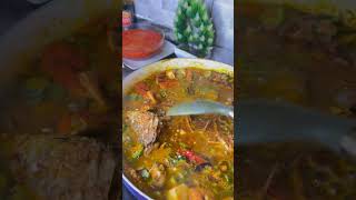 Seafood okra for premium customer justafricandishes food seafoodrecipes [upl. by Pauwles]