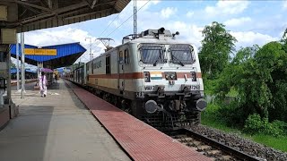 37263 TATA WAP7i galloping through HBC with 12507 TVC SCL Aronai Express [upl. by Kronick278]