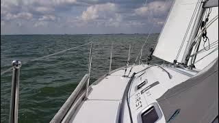 Sailing Beneteau First 317 on the IJsselmeer Netherlands [upl. by Klotz664]