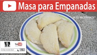 CÓMO HACER MASA PARA EMPANADAS  Vicky Receta Fácil [upl. by Jeff441]