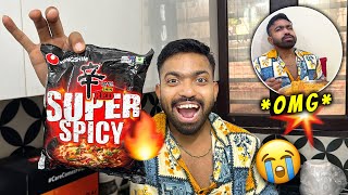 Spiciest Noodles Challenge 🤯🌶️ Korean Noodles [upl. by Roobbie67]