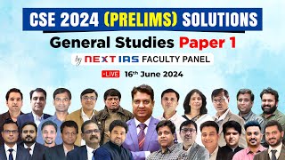 UPSC Prelims 2024 GS Paper 1 LIVE Discussion  NEXT IAS [upl. by Vipul]