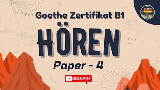 Goethe Zertifikat B1 Exam Modelltest  Paper  4  Hören mit Lösungen  German Samosa [upl. by Negiam]