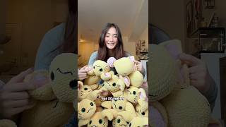 you will NOT believe how many plushies I crocheted 😭😭 crochet amigurumi crochetplushie [upl. by Masuh]