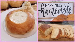 BAKE WITH ME BREAD BOWLS ENGLISH MUFFIN BREAD amp MORE [upl. by Rhyner22]