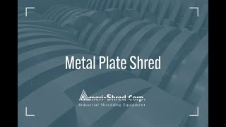 MetalPlateShreddingVideo from AmeriShred [upl. by Bryner]