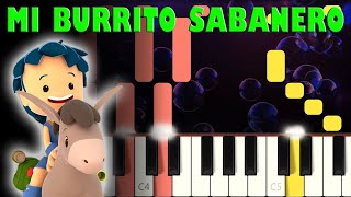 Pequeños Héroes  Mi Burrito Sabanero  Piano Cover  Tutorial  Karaoke navidad [upl. by Lawford]