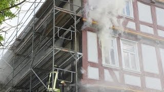 Wehr rettete Spangenberger Burgsitz vor Feuer [upl. by Oigroig]