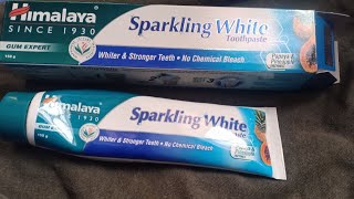 Himalaya Sparkling White Toothpaste review in Hindi [upl. by Ellimahs]