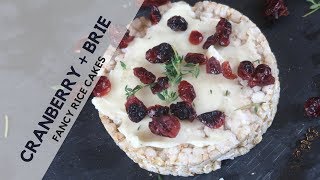 Cranberry and Brie Fancy Rice Cake  HIITBURN Carb Cycling Recipes [upl. by Huberman571]