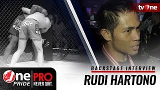 Backstage Interview Rudi Hartono  One Pride Pro Never Quit 20 [upl. by Iznyl]