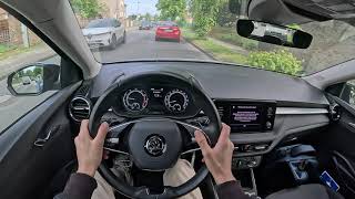 2024 Skoda Fabia 4 Ambition 10TSI 81KW POV drive Berlin Germany [upl. by Prinz]