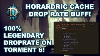 D3 RoS News Bounty Legendaries Drop Rate Buffed Ring of Royal Grandeur Garuanteed Drops at T6 [upl. by Mandel]