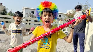 Vishal Ka Bhoot Bana Diya 😱  Holi Vlog  Yaatri [upl. by Eradis344]