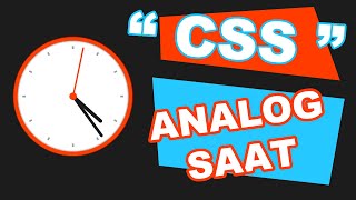 Analog Saat Nasıl Yapılır   HTMLCSSJS [upl. by Henryson867]