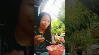 Mukbang Saging  sardinas 😋❤️❤️ [upl. by Inaej]