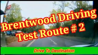 Brentwood Driving Driving Test Route 2 driving  brentwood [upl. by Enelyad]